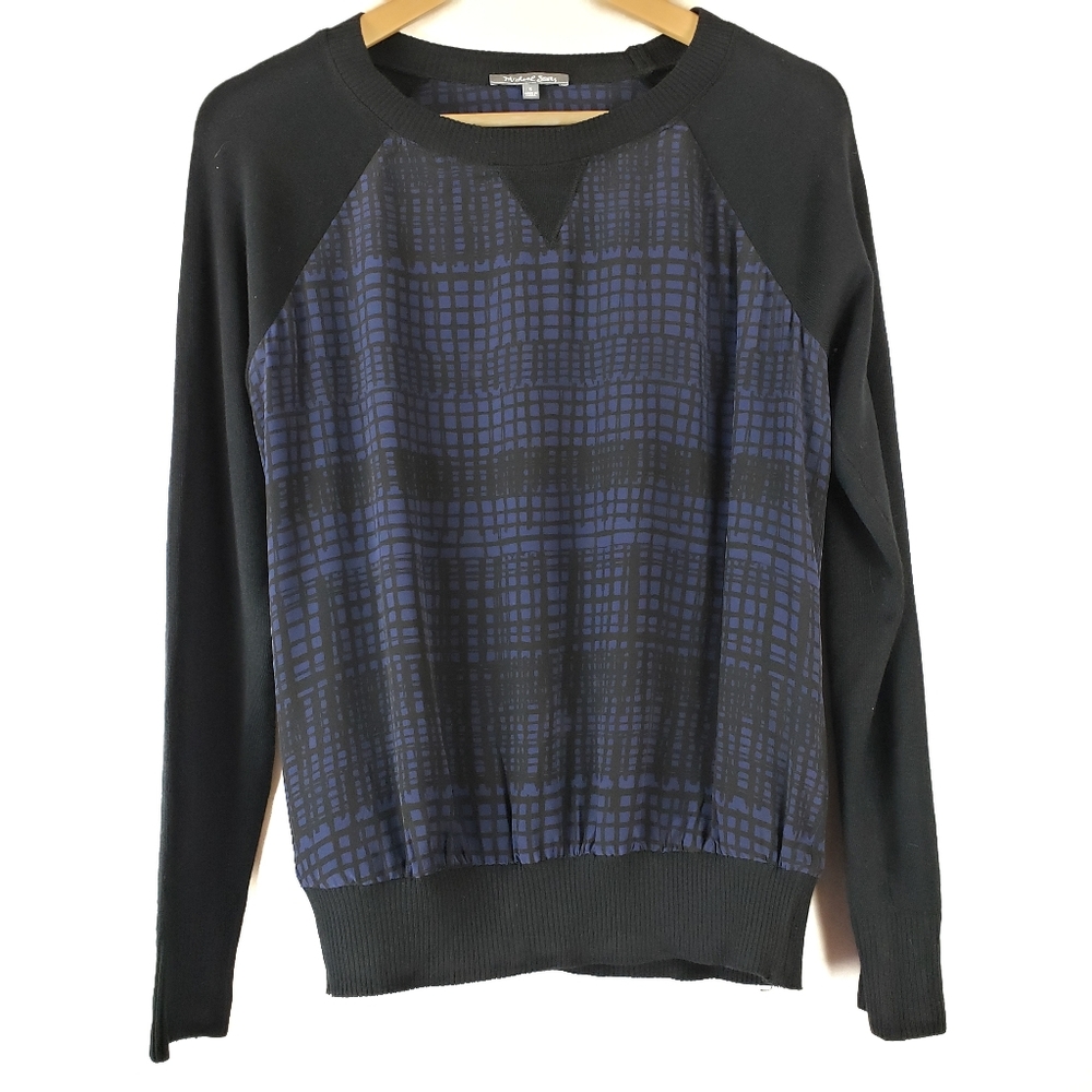 Michael Stars Park Ave Silk Sweatshirt